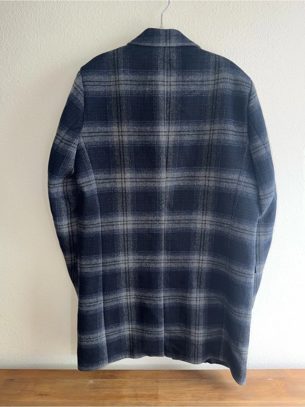 Scotch & Soda Navy and Gray Plaid Sport Coat